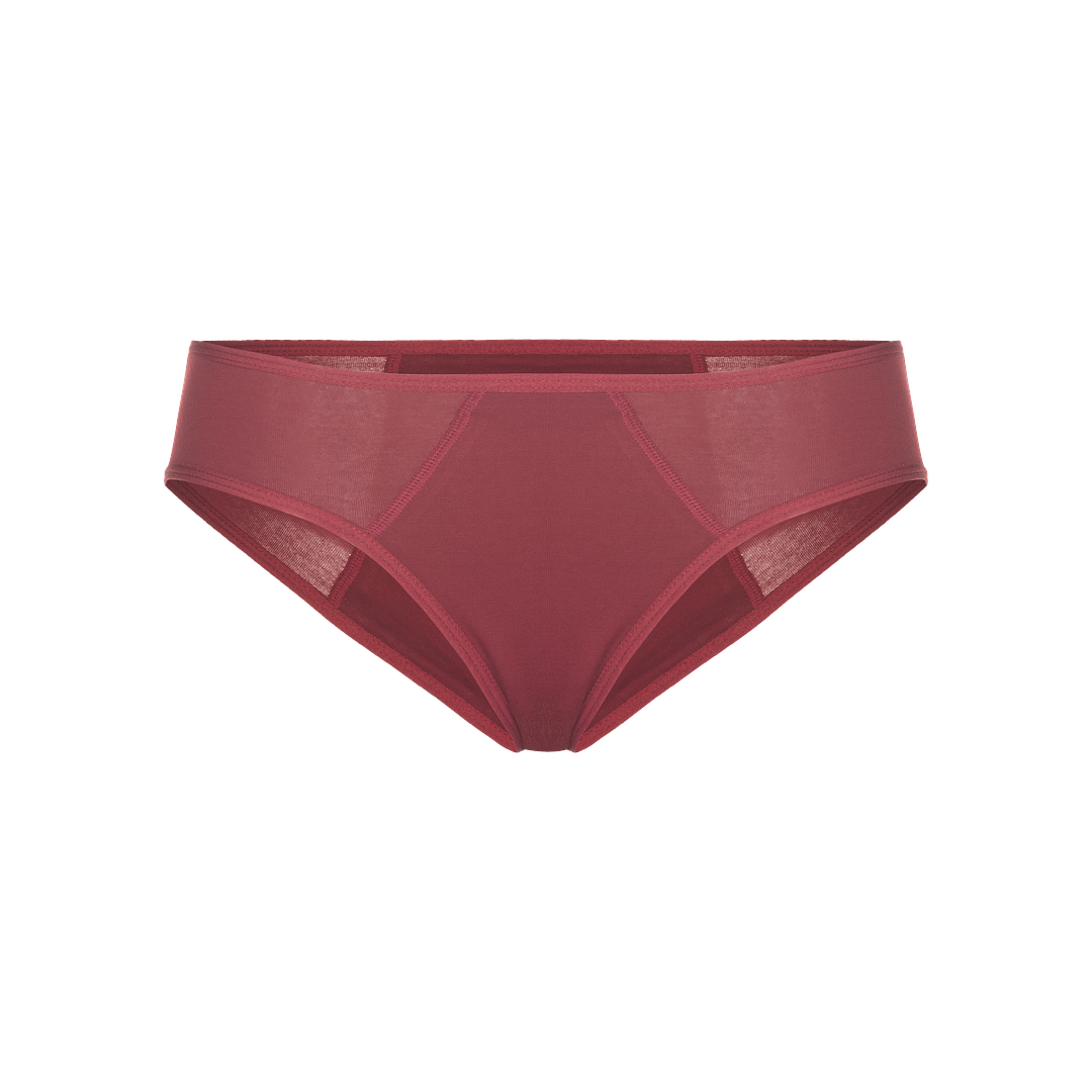 5016 - PERIDOT Leak Proof Bikinis, Organic Cotton, 3 Pack-Peridot-Wine-4-Gemsli Intimates