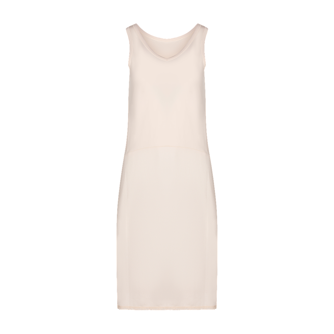 FK308 - reversible full slip, cotton top nylon bottom-Taupe-39