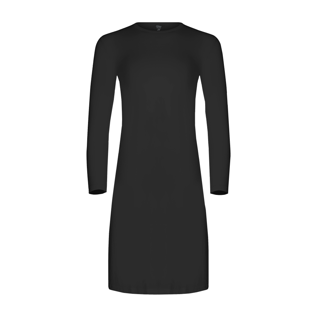 FK340 - long sleeve shell slip, seamless-Full Slips-Black-41