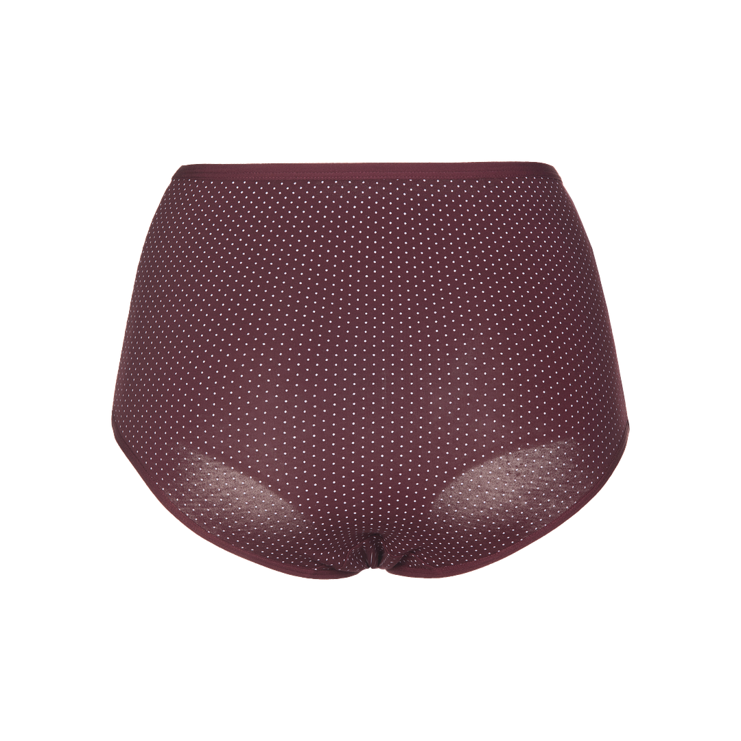 3308 - 3-pack polka dot brief, cotton-Panties-Wine-5-Gemsli Intimates