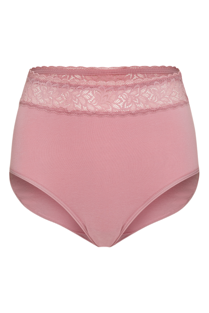 PT0025 - Cotton Brief with Lace Wasitband