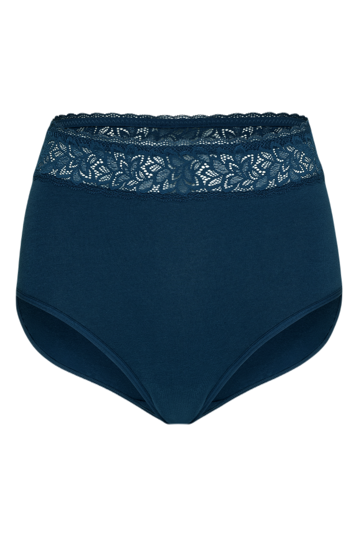 PT0025 - Cotton Brief with Lace Wasitband