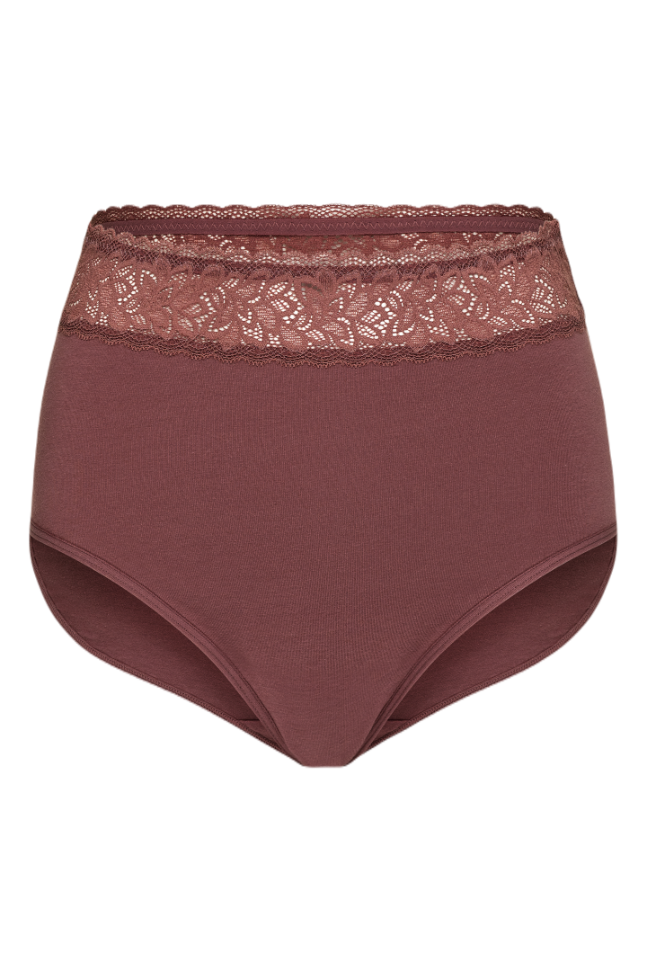 PT0025 - Cotton Brief with Lace Wasitband
