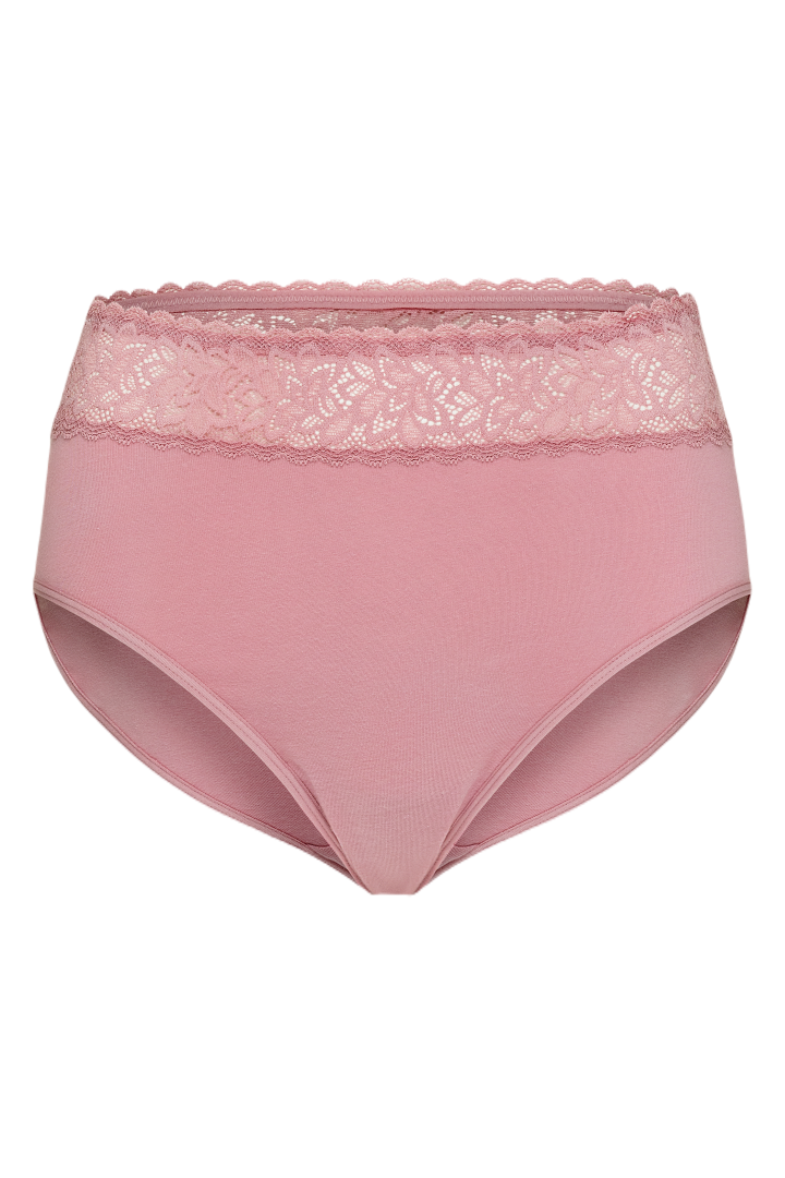 PT0026 - Cotton Hipster with Lace Wasitband