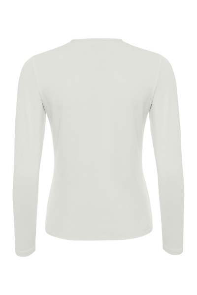 White long-sleeve shirt on a white background
