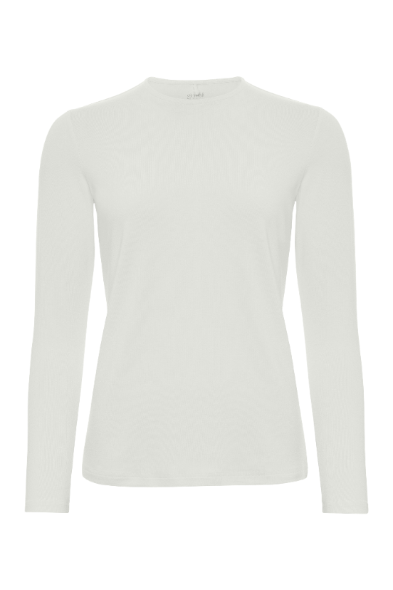 White long-sleeve shirt on a white background
