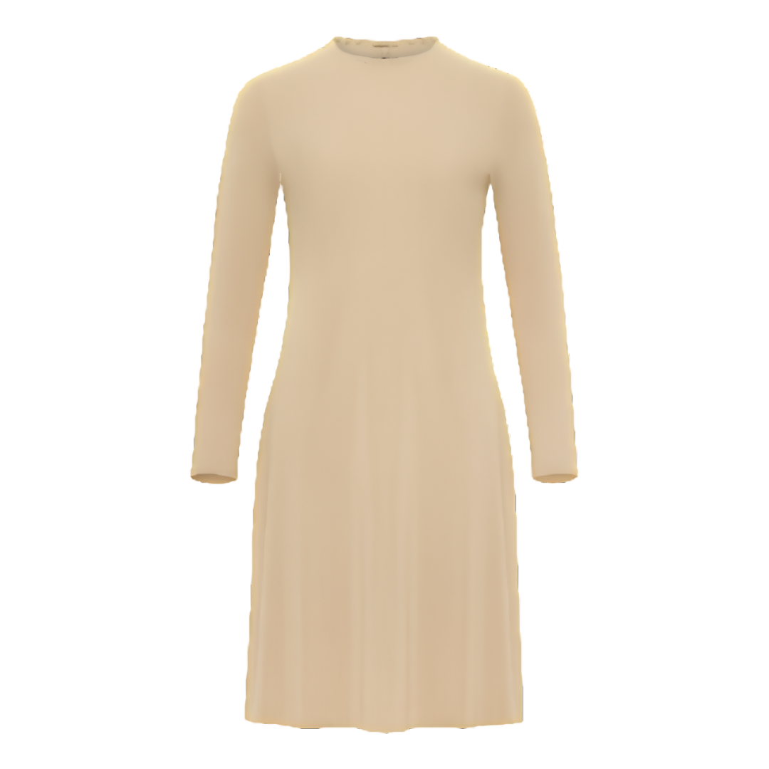 FK341 - Luxe long sleeve shell slip, seamless